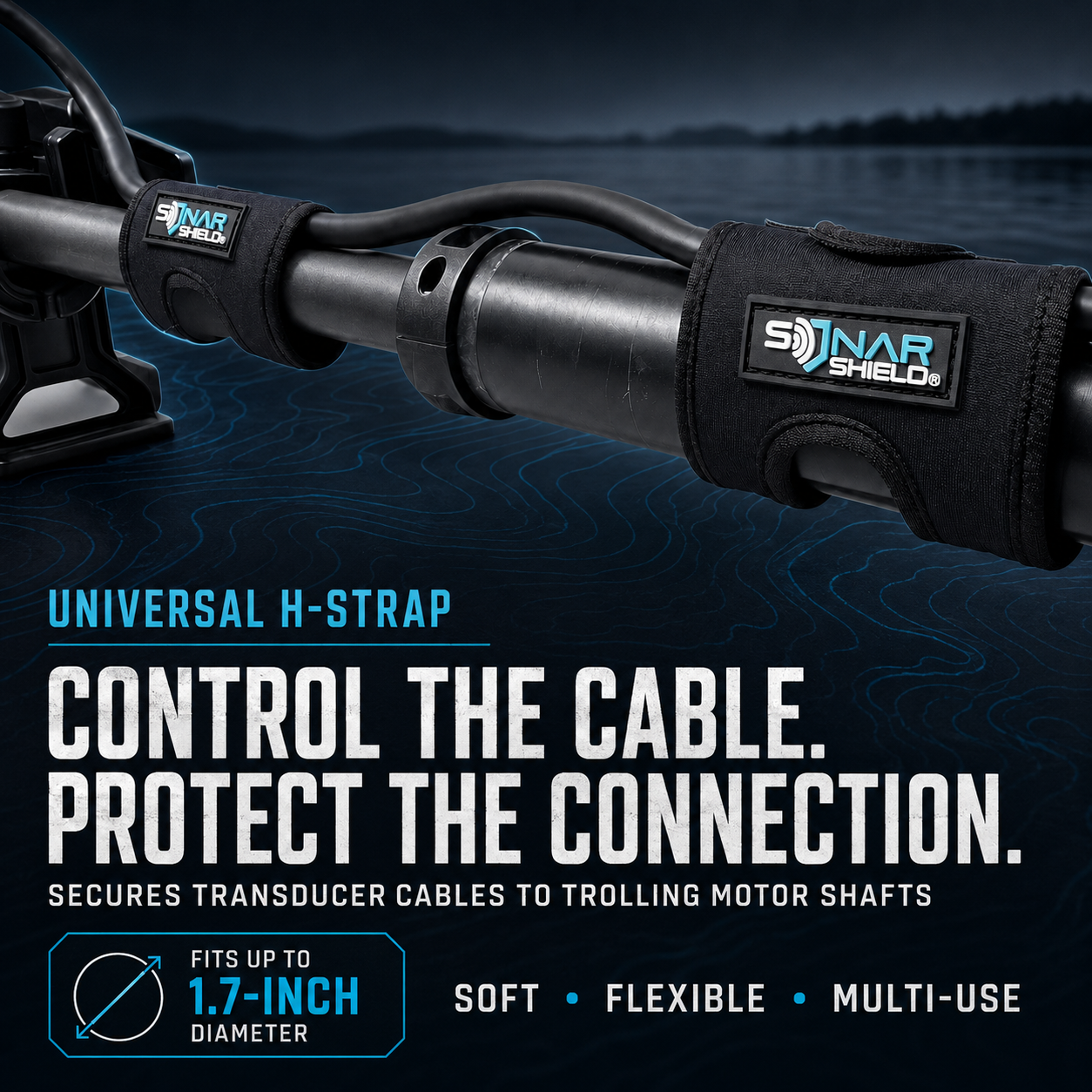 H-Strap Trolling Motor Cable Holder