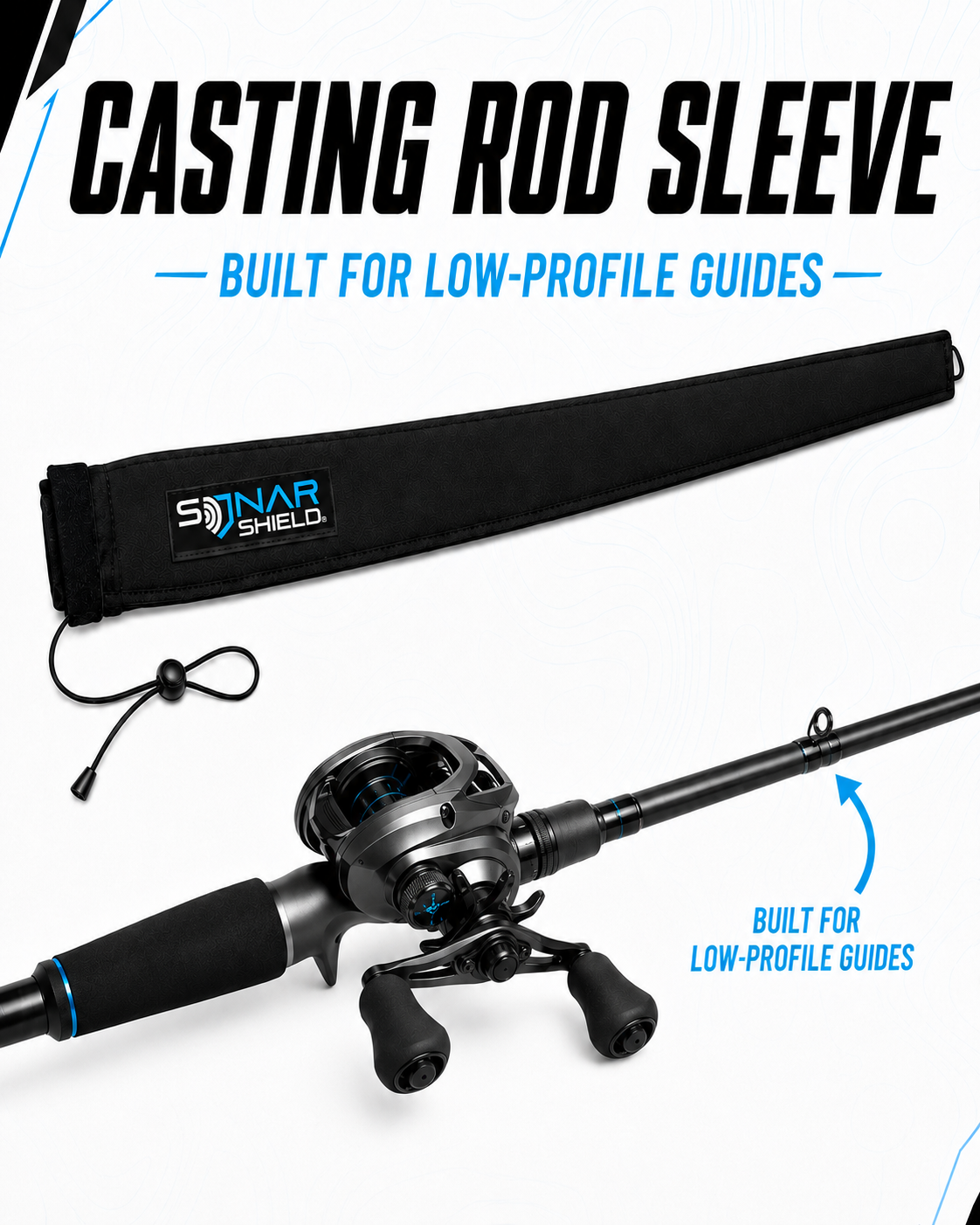 Neoprene Fishing Rod Sleeves –  Spinning & Casting Sonar Shield®
