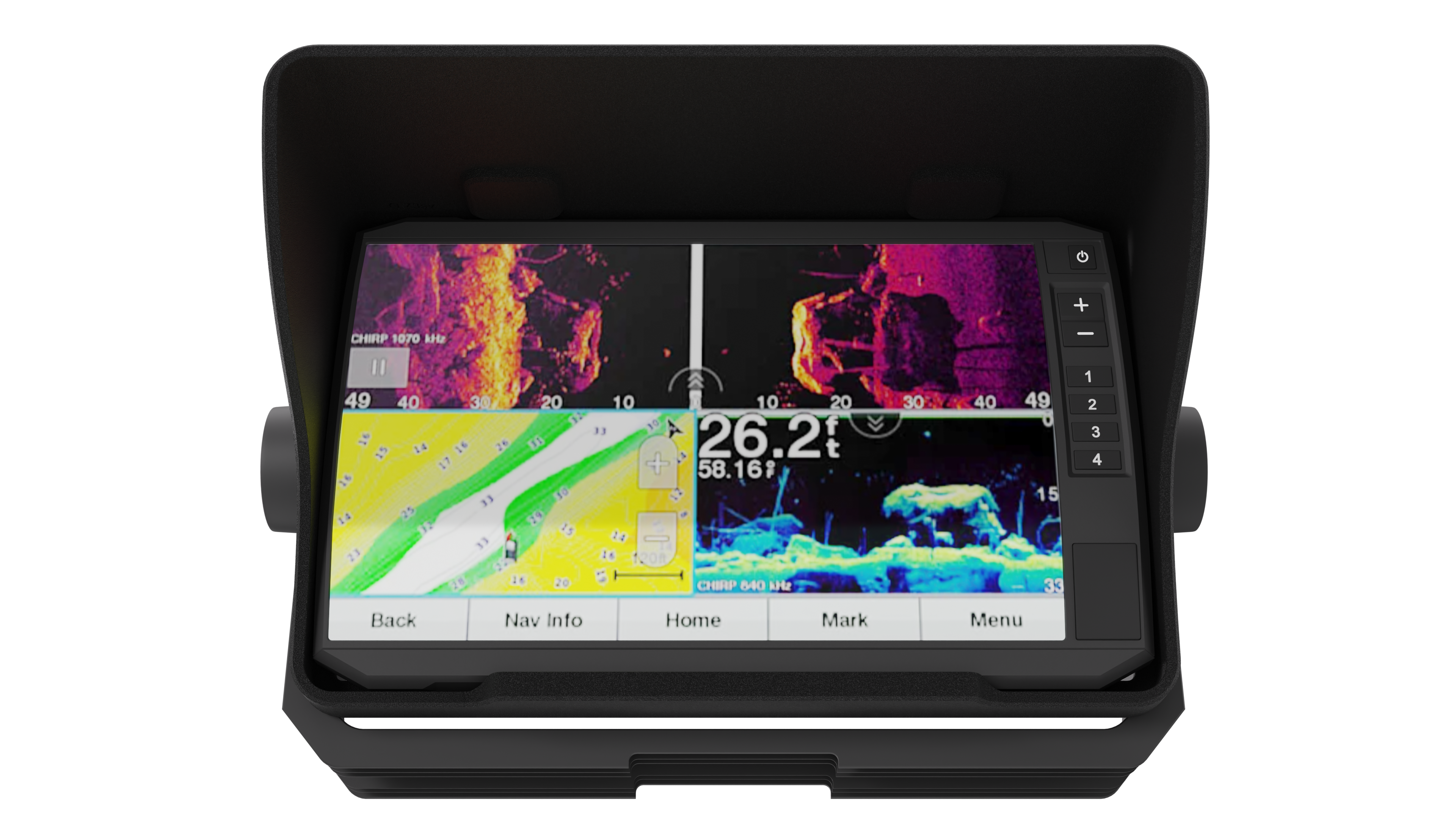 Garmin ECHOMAP UHD 73sv Fish Finder Visor