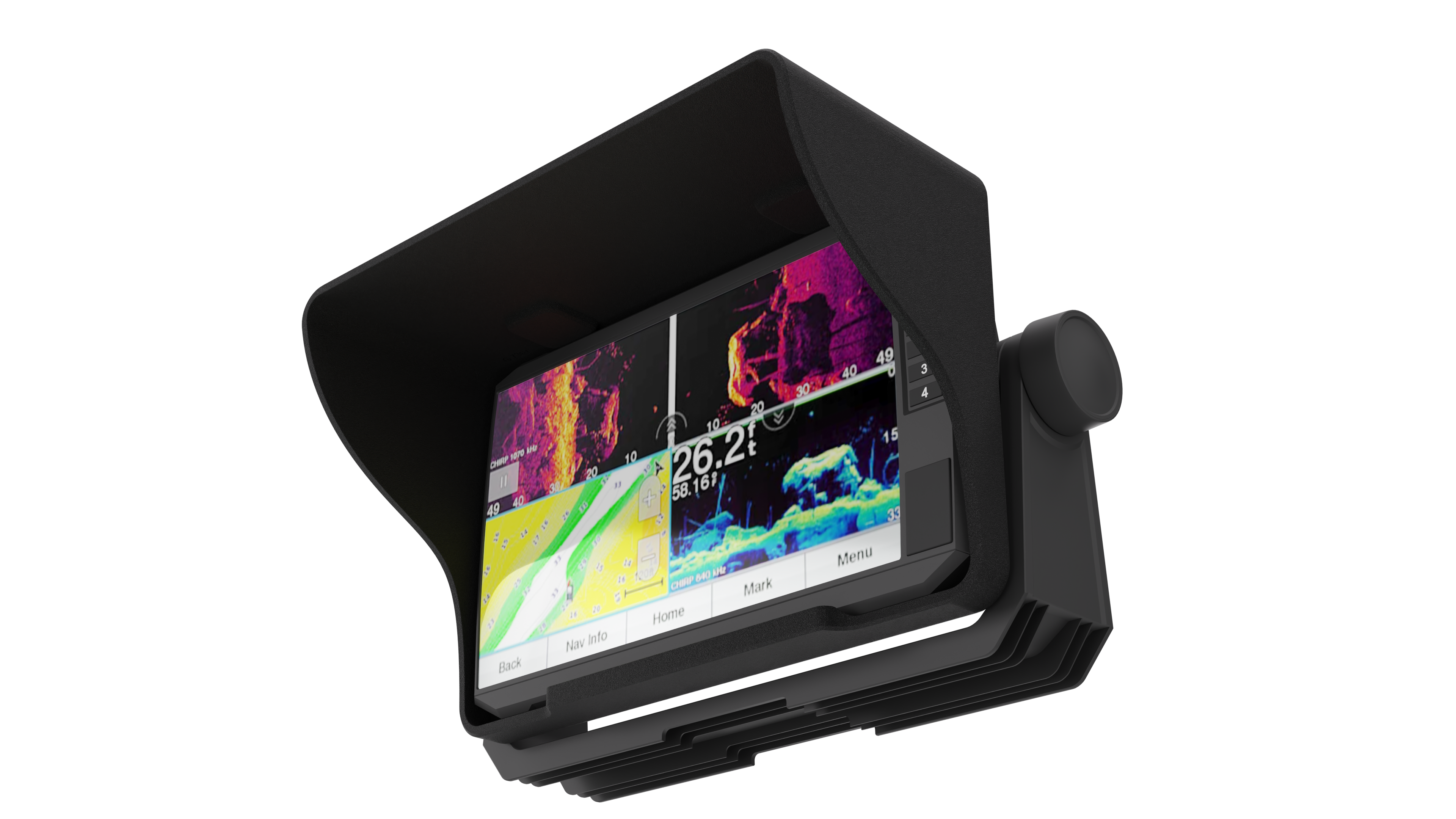 Garmin ECHOMAP UHD 73sv Fish Finder Visor