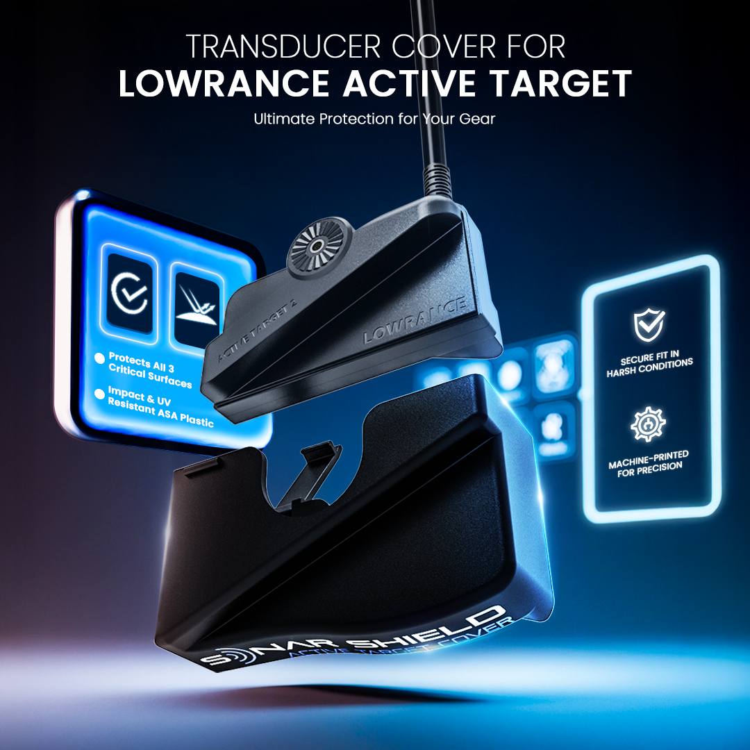 Lowrance active Target transducer Cover Black Graphic 