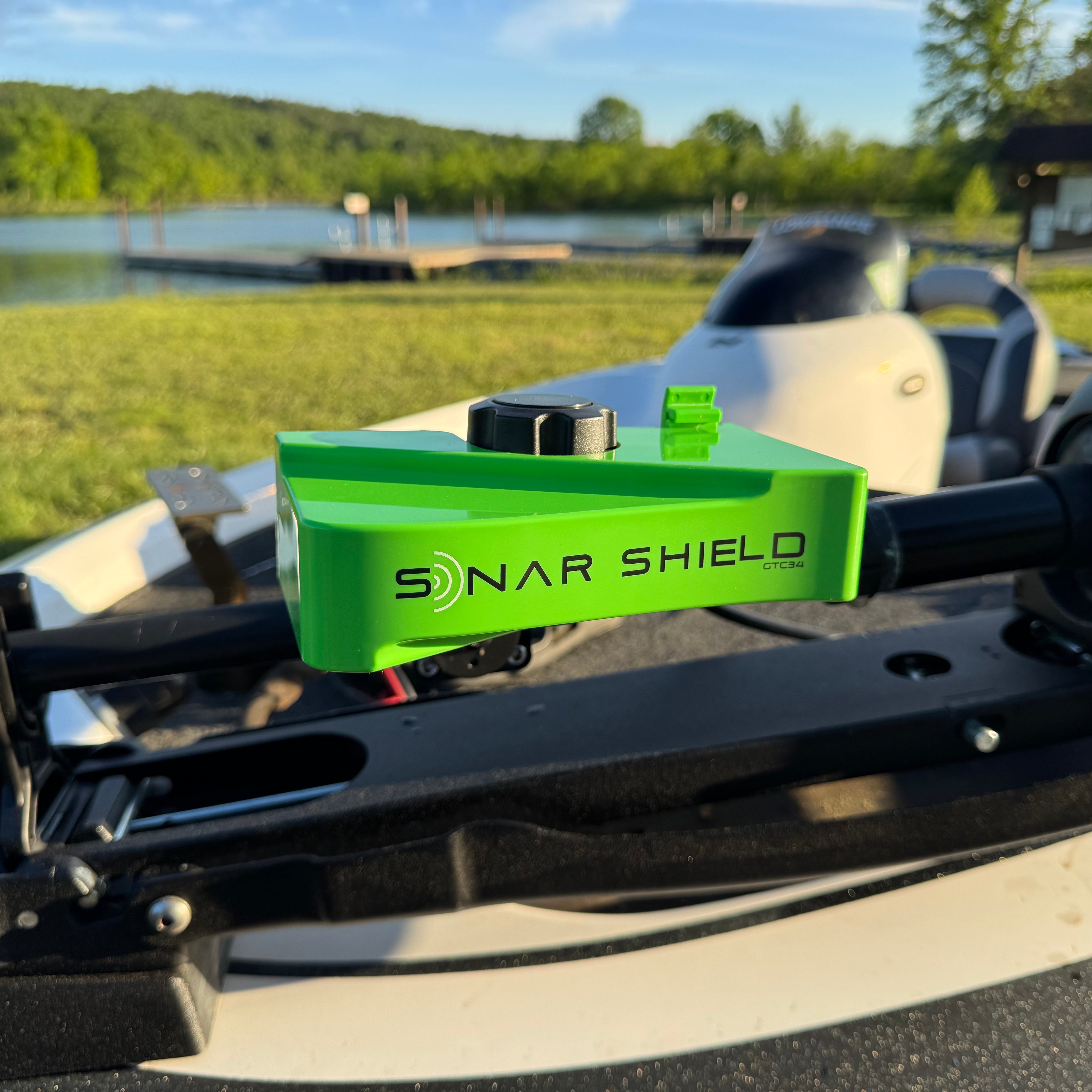 Transducer Cover for Garmin Livescope Plus LVS34 Green Sonar Shield