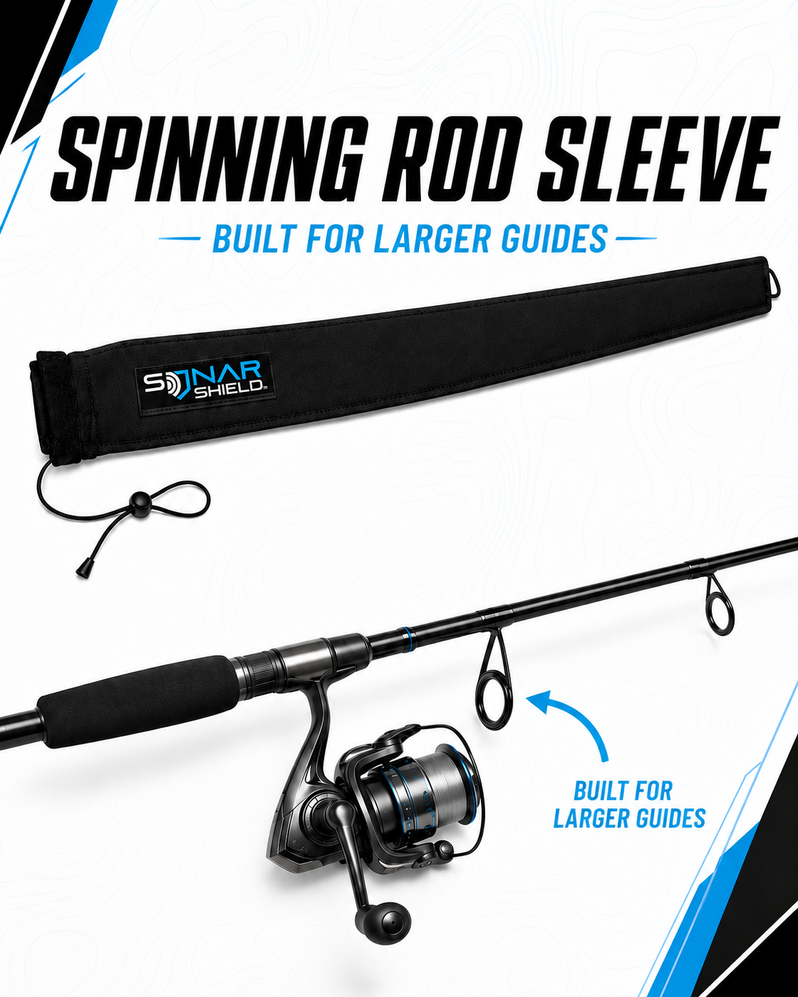 Neoprene Fishing Rod Sleeves –  Spinning & Casting Sonar Shield®
