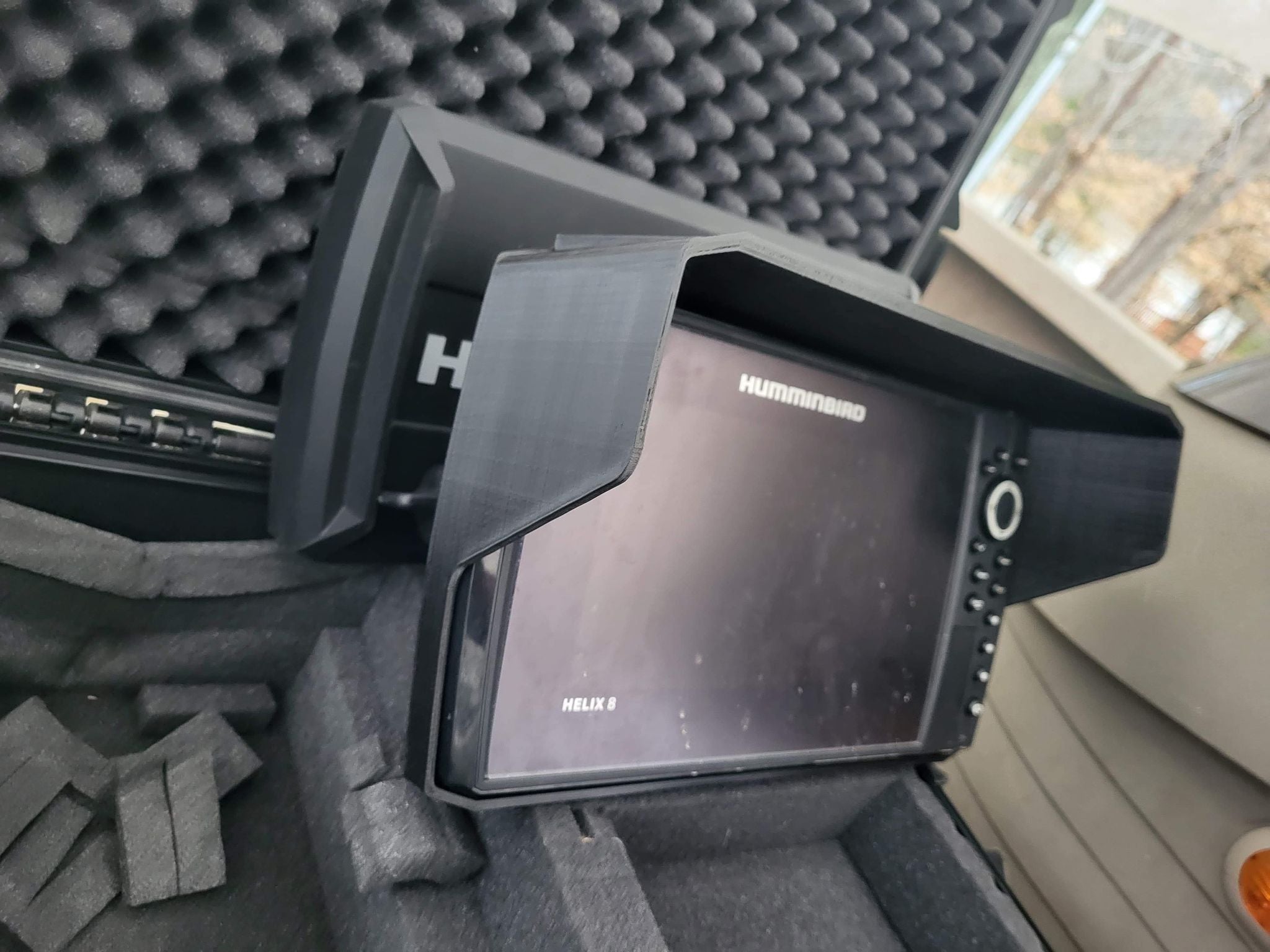 Humminbird Helix 7 Sun Shade / Fish Finder Visor - Apex Fishing - Apexfishingproducts